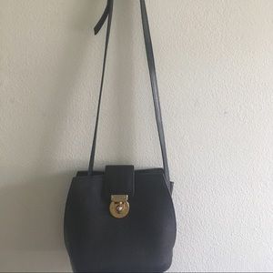Designer black genuine leather Candy bag.